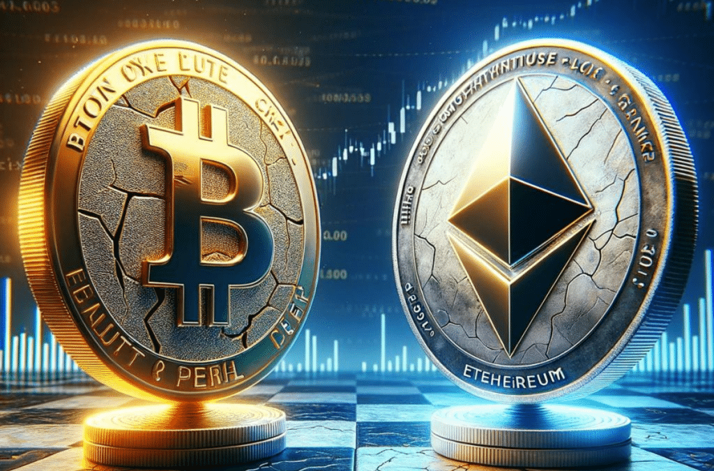 🚀 Le bitcoin trébuche, l’ether résiste et surprend !